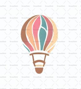 Verspielter Heißluftballon